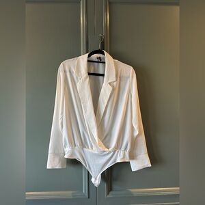 Vero Moda Cream Long Sleeve blouse